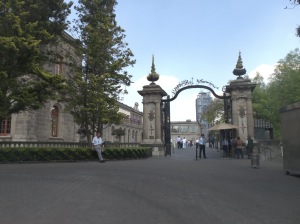 the entrance to the castle